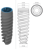 Dental Implant | Wide Platform | Closefit | ADIN — Buy Online | IMPLANTSKART