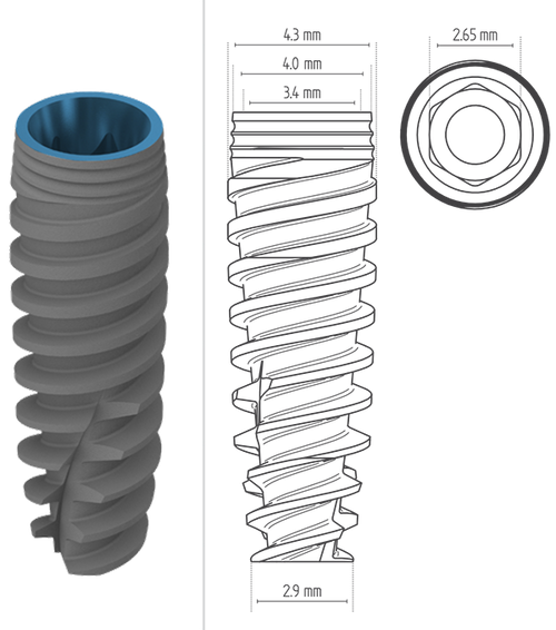 Dental Implant | Wide Platform | Closefit | ADIN — Buy Online | IMPLANTSKART