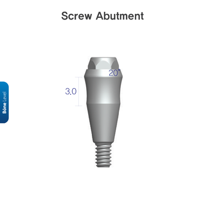 Screw Abutment | Bone Level | Bright | Dentium