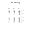 Lab Analog |  Tissue Level | 3.8mm x 12mm | Bright | Dentium