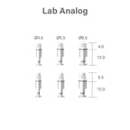 Lab Analog |  Tissue Level | 3.8mm x 12mm | Bright | Dentium