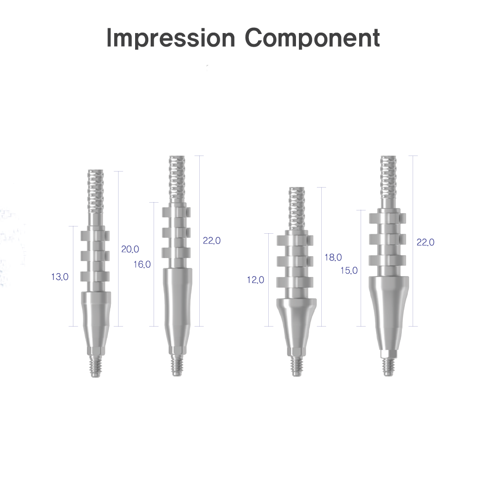 Impression Coping | Tissue Level | Pick-Up 3.8mm | Bright | Dentium
