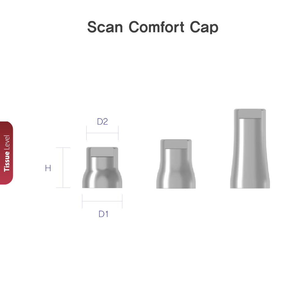 Scan Comfort Cap | Tissue Level | Bright | Dentium