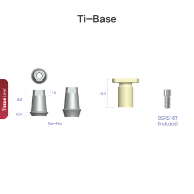 Ti-Base | Tissue Level | Bright | Dentium