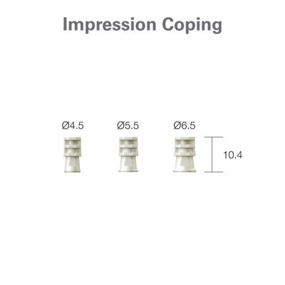 Impression Coping | Tissue Level | Transfer 3.8mm | Bright | Dentium