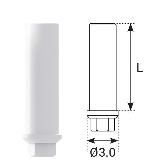 Engaging Plastic Casting Abutment | ADIN Touareg-S, Touareg OS, Swell Compatible | ImplantsKart
