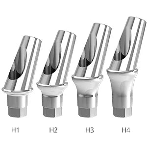 Esthetic Angled Titanium Abutment | 15° | ADIN Touareg-S, Touareg OS, Swell Compatible | ImplantsKart
