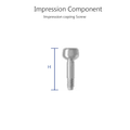Impression Coping Transfer Screw | Fixture Level Impression | NR Line | Dentium