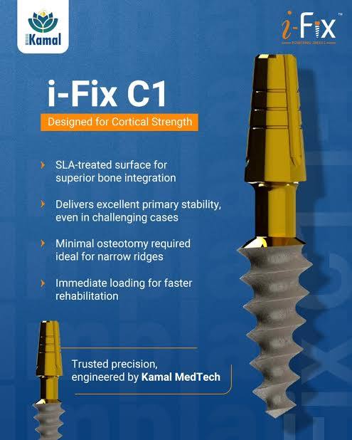 Compressive Implant | C-Series | I-Fix | One Piece Implant | ImplantsKart