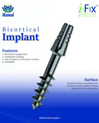 Bicortical Implant | B-Series | I-Fix | One Piece Implants | ImplantsKart
