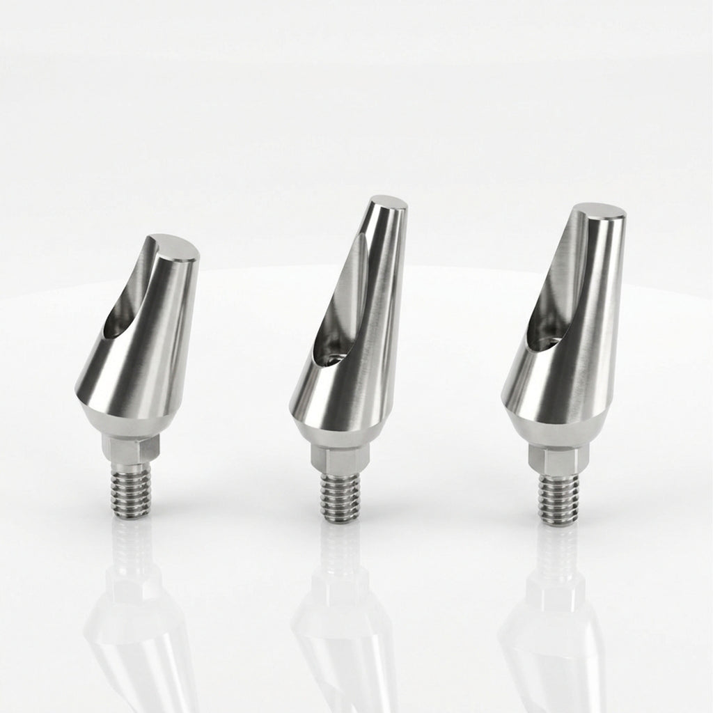 Slim Angled Abutment | 15° No End Line | ADIN Touareg-S, Touareg OS, Swell Compatible | ImplantsKart
